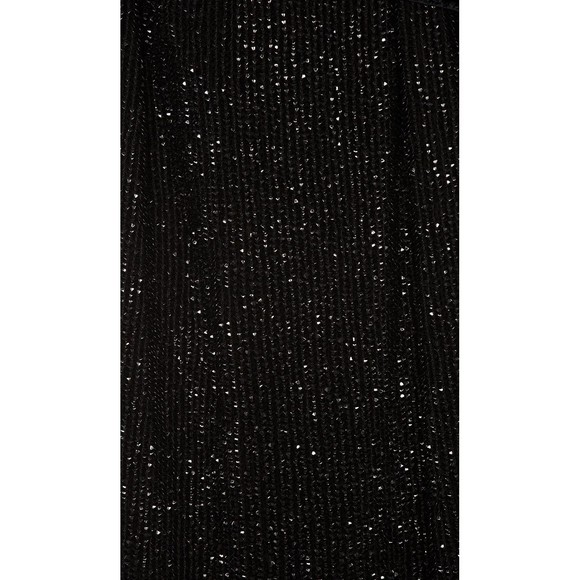 RETROFETE Ella Sequin Mini Belted Dress in Black Night Out Coctail sz Small - Picture 9 of 12